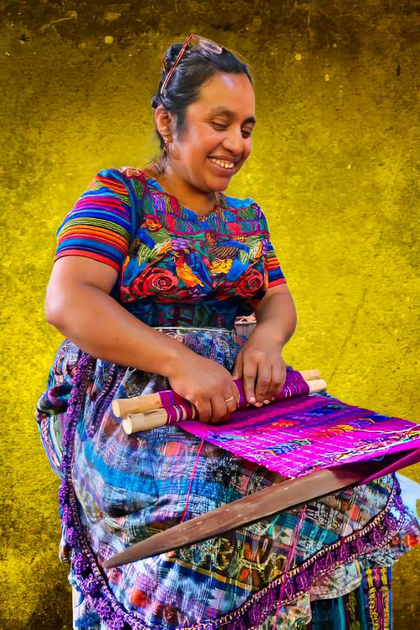 Mayan lady weaver